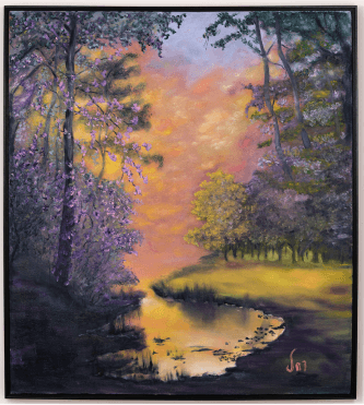 “Light Gap”, painting by Martine Rachel Ovadia