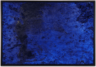 “Rocky Blue”, painting by Martine Rachel Ovadia