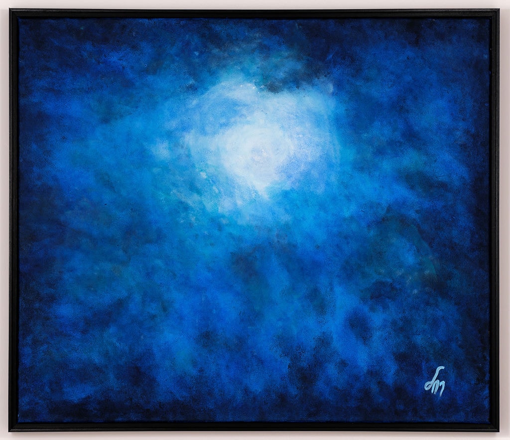 “Blue”, painting by Martine Rachel Ovadia