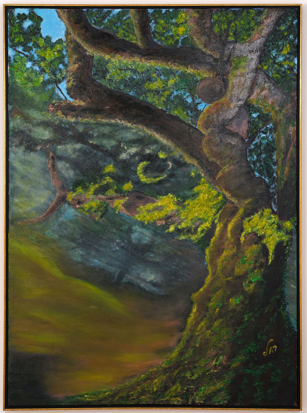 “Enchanted Tree 1”, painting by Martine Rachel Ovadia