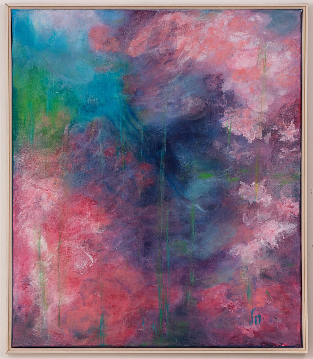 “In Blossom”, painting by Martine Rachel Ovadia