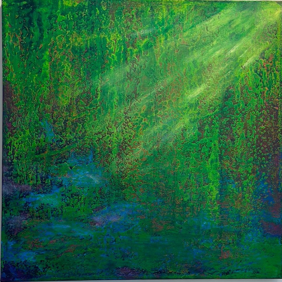 “Path of light”, painting by Martine Rachel Ovadia