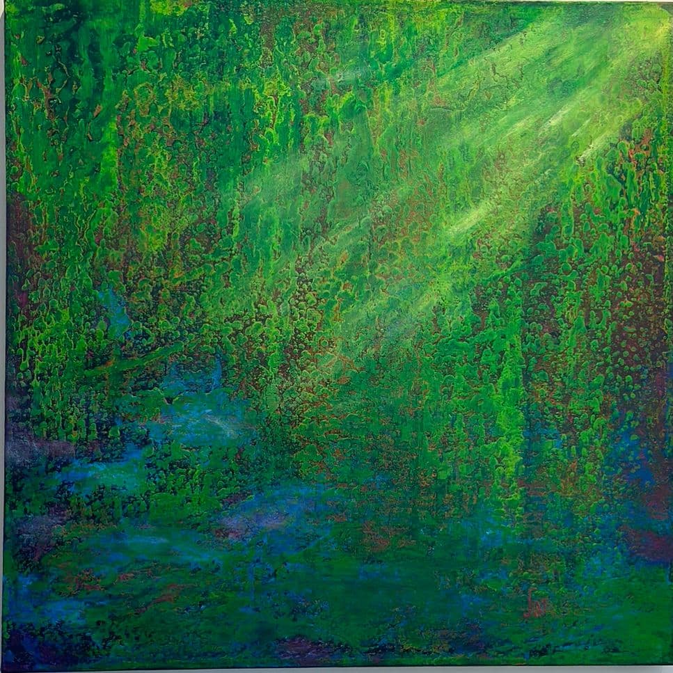 “Path of light”, painting by Martine Rachel Ovadia