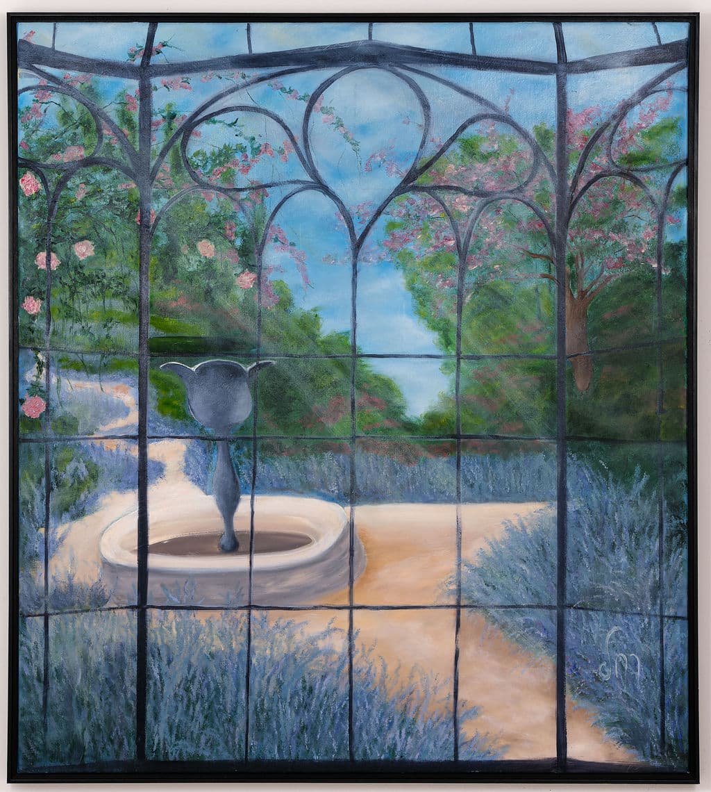 “Roman Villa”, painting by Martine Rachel Ovadia